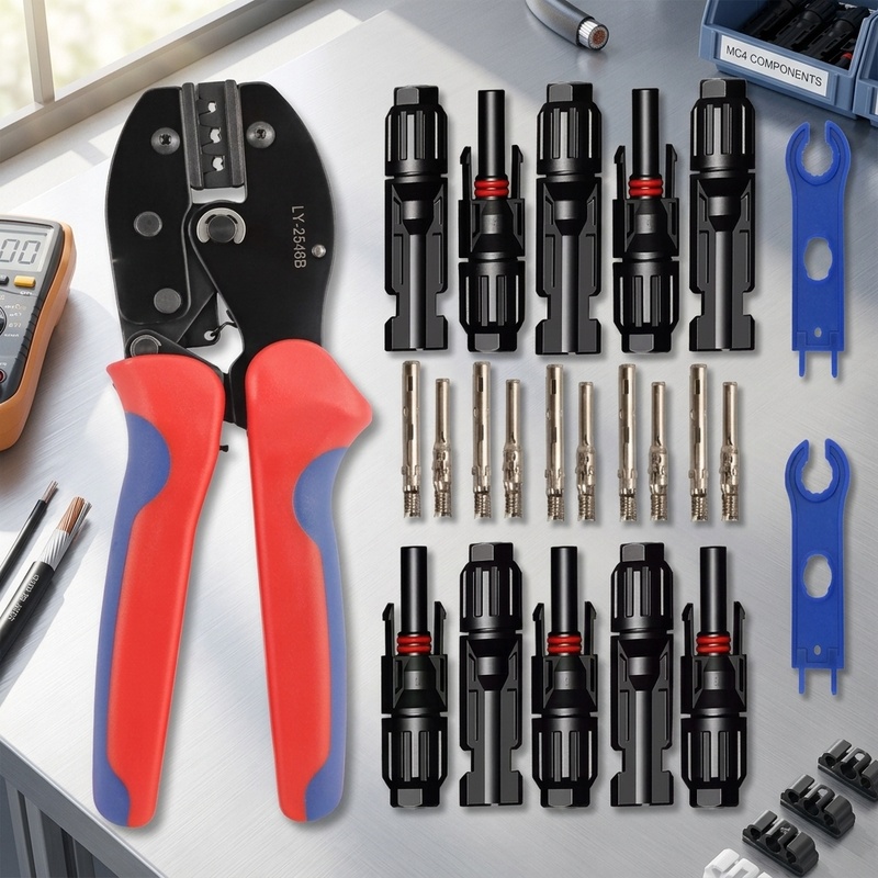 Mc4 Crimping Tool - LY-2546B Solar PV-kabelklemtool 2.5/4/6mm² AWG14-10 MC4-connector