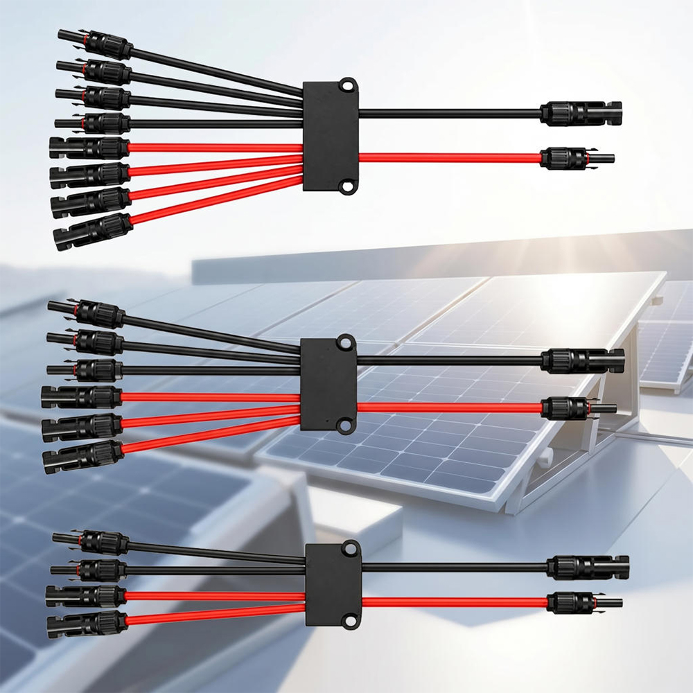 Solar Combiner Box - 2 tot 4/6/8 Y-vertakking P-zonneconnectoren voor