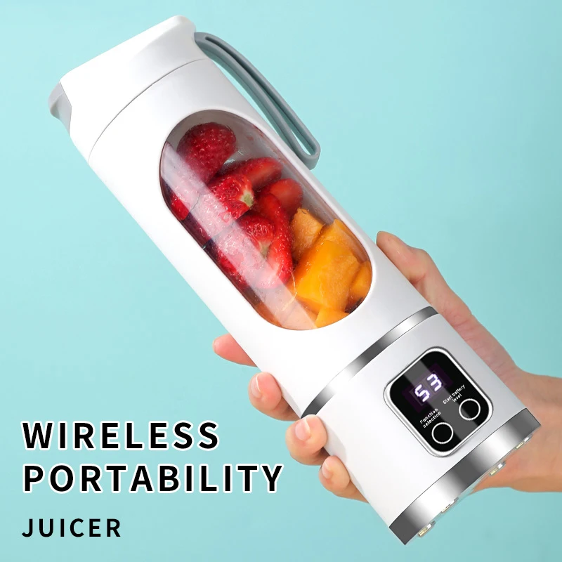 Renewable Energy Game - 10 Bladen Draagbare Fruitpers 450ml Capaciteit