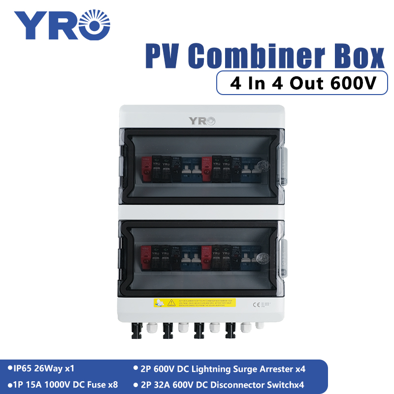 Solar Combiner Box - PV Combiner Box 4 ingangen 4