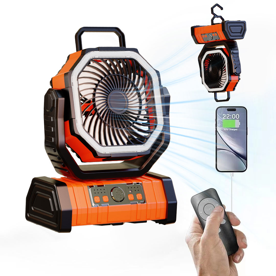 Renewable Energy Game - 20000 mAh batterij-aangedreven ventilator, draagbare oplaadbare