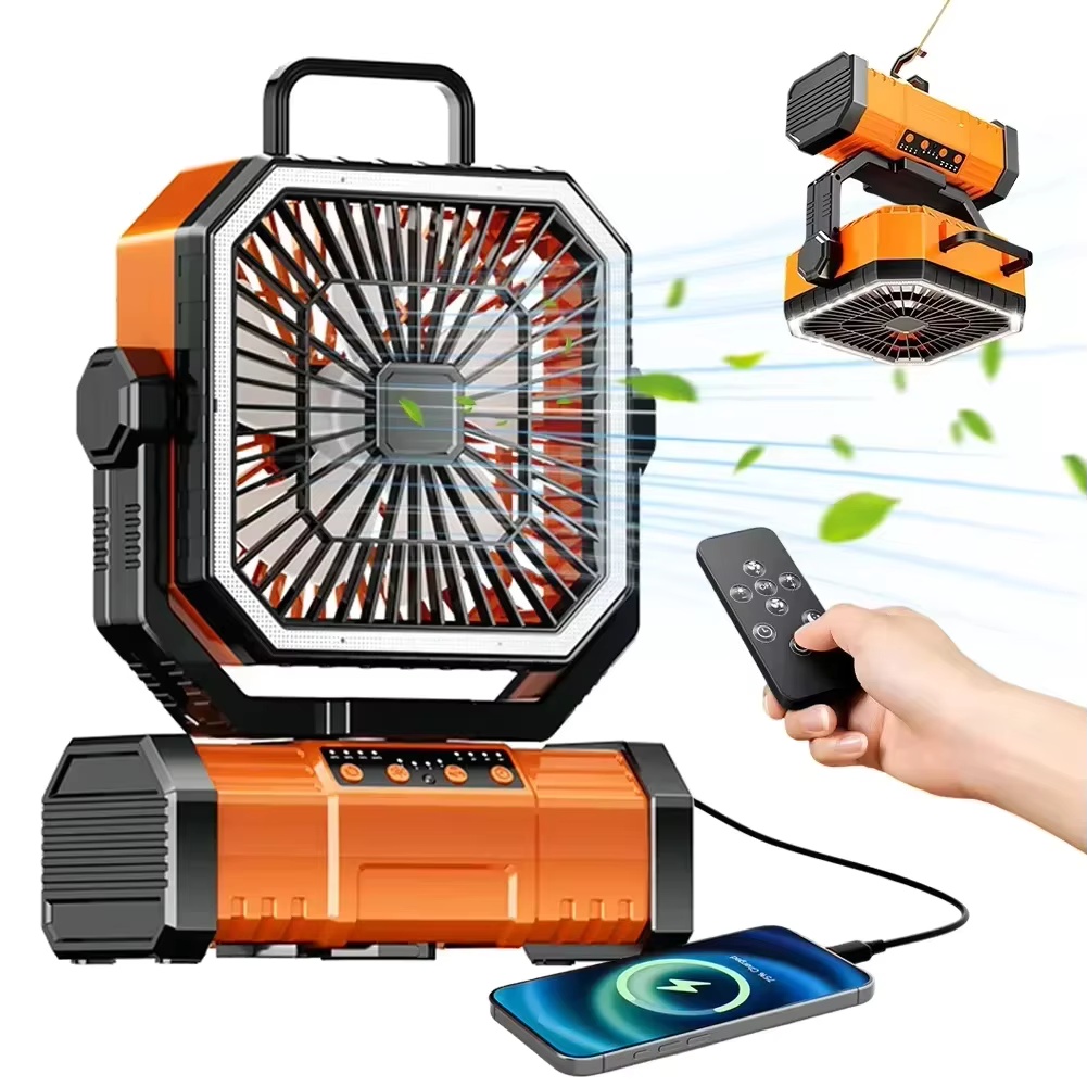 Renewable Energy Game - 2026 Nieuwe 20000mAh Accu-aangedreven ventilator Campingventilator