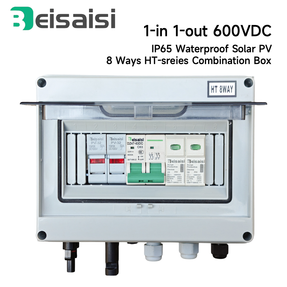 Solar Combiner Box - 1 ingang 1 uitgang zonne-fotovoltaïsche PV-combinatiebox