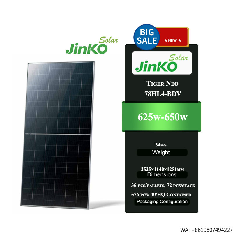 Jinko Tiger Neo 78HL4-BDV 625- - Jinko Solar Panel Tiger Neo recensie en prijs