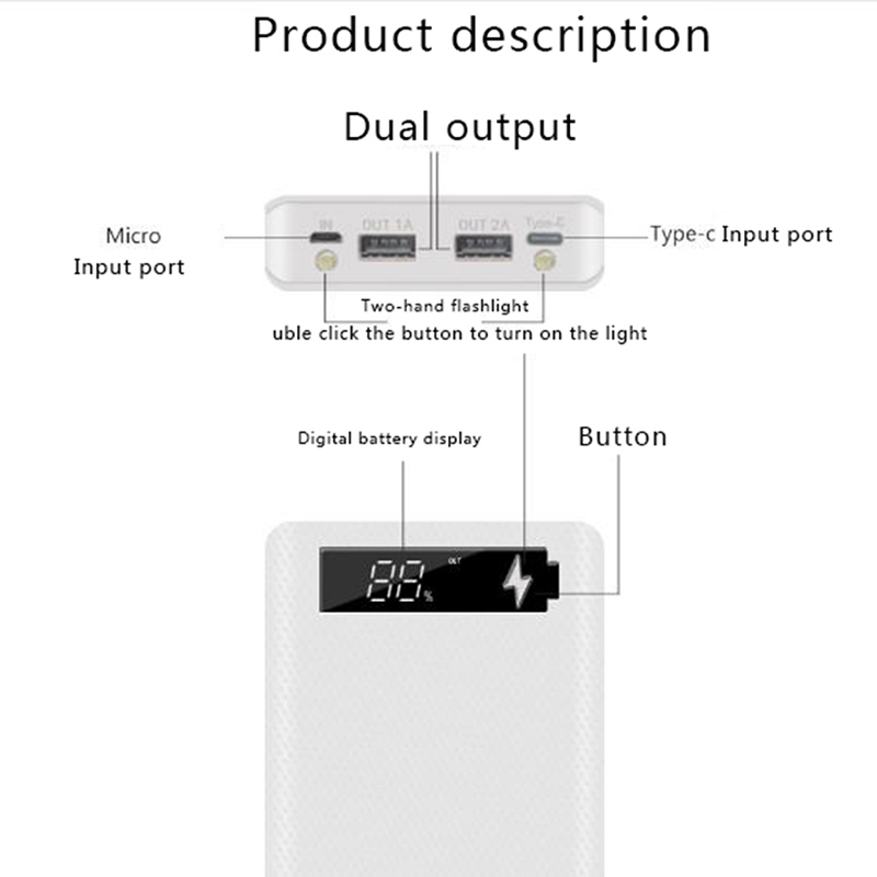 5X18650 Powerbank Draagbare Po - Solar Combiner Box recensie en prijs
