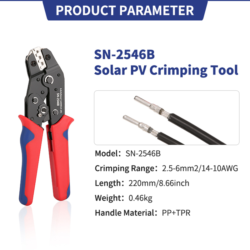 SN-2546B Fotovoltaïsche Connec - Mc4 Crimping Tool recensie en prijs
